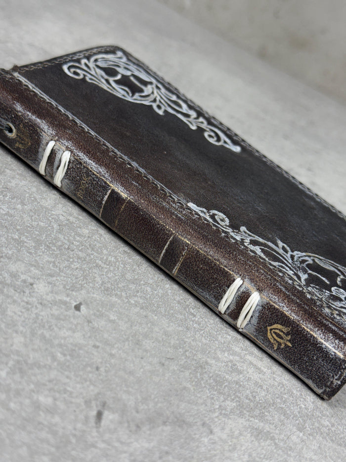 Vintage Leather Wallet Case for Google Pixel: Book Art Design
