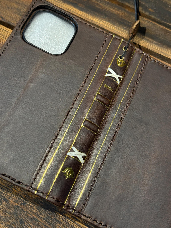 Vintage Leather Wallet Case for Google Pixel: Book Art Design