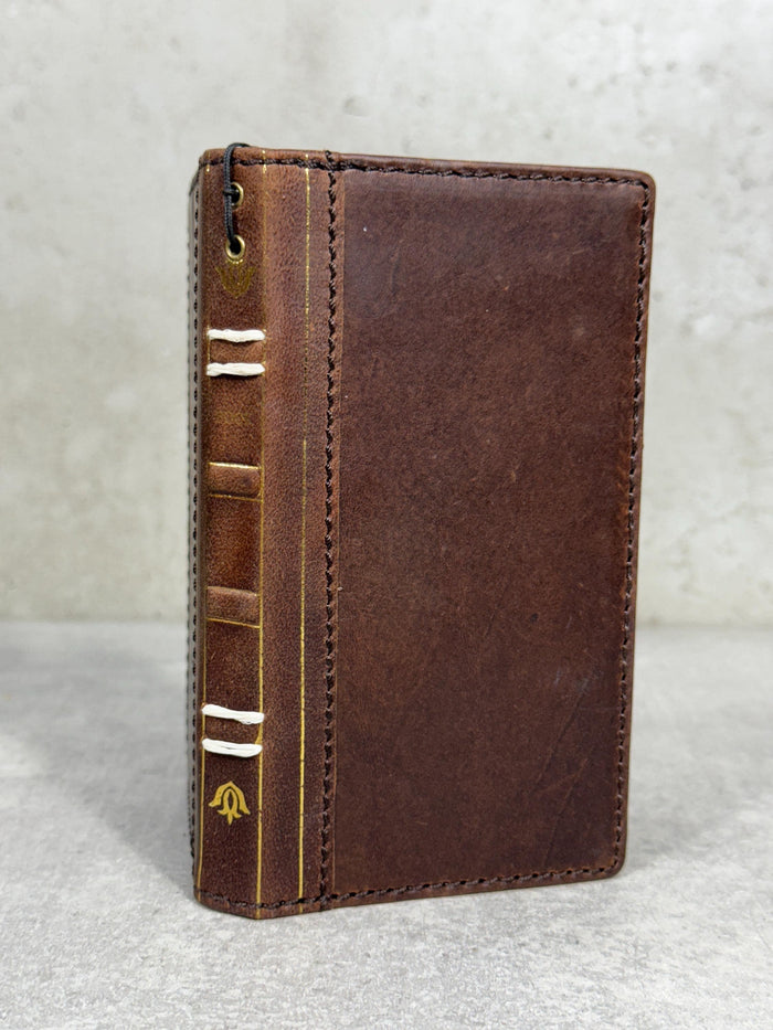 Vintage Leather Wallet Case for Google Pixel: Book Art Design