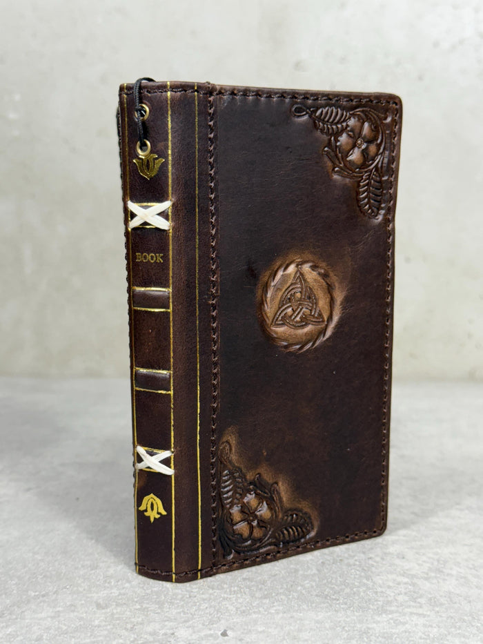 Vintage Leather Wallet Case for Google Pixel: Book Art Design