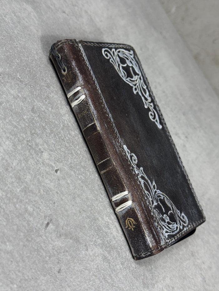 Vintage Leather Wallet Case for Google Pixel: Book Art Design