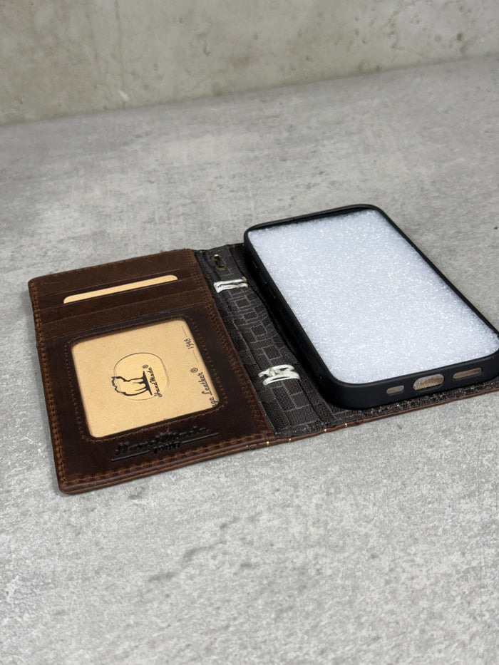 Vintage Leather Wallet Case for Google Pixel: Book Art Design