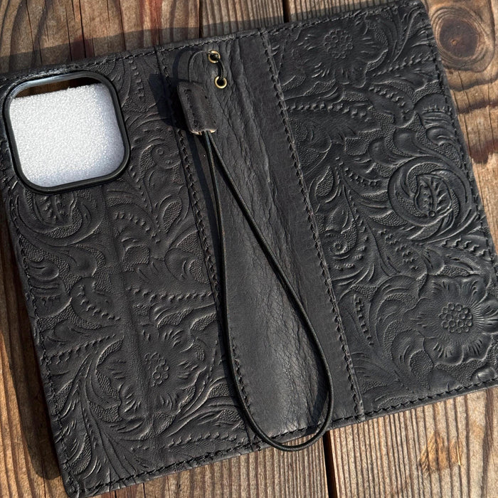 Vintage Leather Wallet Case for iPhone 17: Book Style, Card Slots