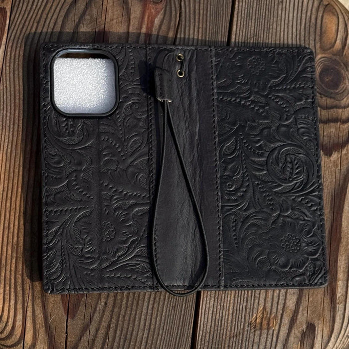 Vintage Leather Wallet Case for iPhone 17: Book Style, Card Slots