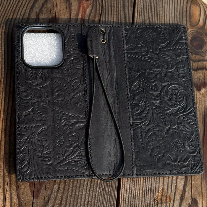 Vintage Leather Wallet Case for iPhone 17: Book Style, Card Slots