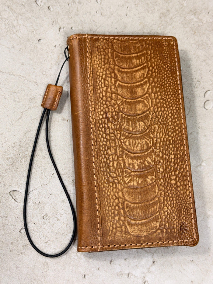 Vintage Leather Wallet Case for iPhone 17: Book Style, Card Slots