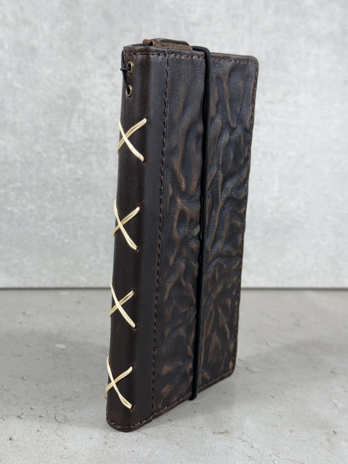 Vintage Leather Wallet Case for iPhone: Book Style, Card Slots