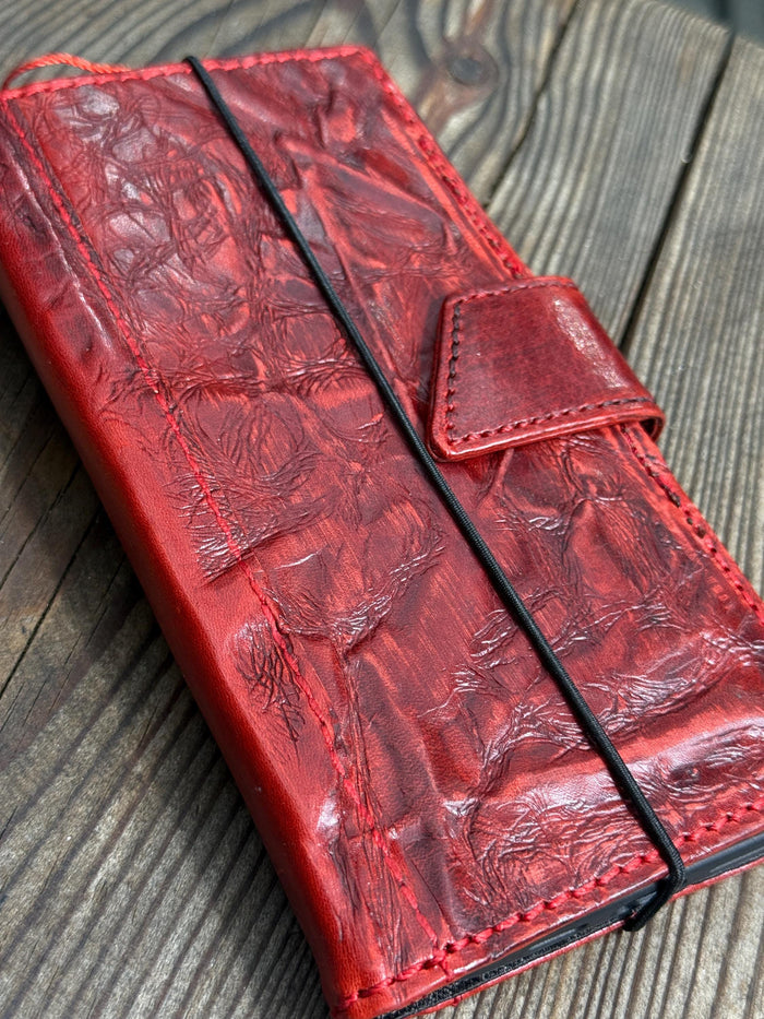 Vintage Leather Wallet Case for iPhone: Book Style, Card Slots