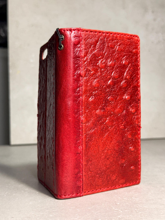 Vintage Leather Wallet Case for iPhone: Book Style, Card Slots