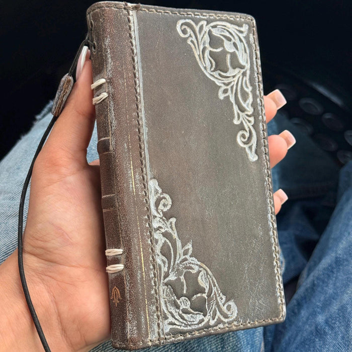 Vintage Leather Wallet Case for Nubia Redmagic 11 pro : Book Style, Card Slots