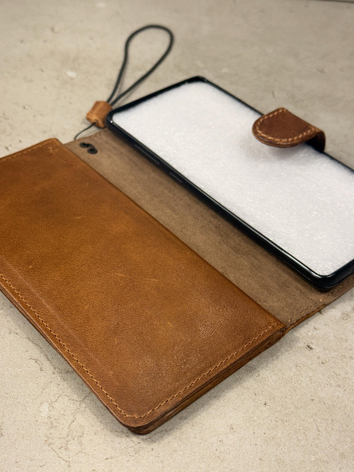 Vintage Leather Wallet Case for Nubia Redmagic 11 pro : Book Style, Card Slots
