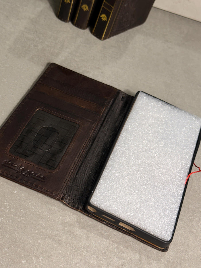 Vintage Leather Wallet Case for Nubia Redmagic 11 pro : Book Style, Card Slots