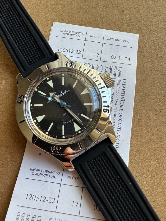 Vostok Amphibia 120512 Watch Scuba Dude Watch USED | Scubadudestore