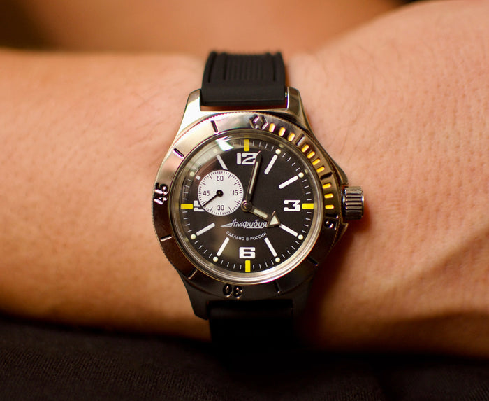 Vostok Amphibia 12073B Self-winding Watch | Scubadudestore