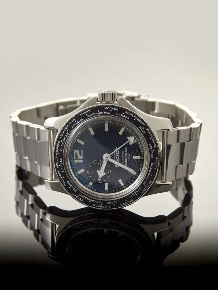 Vostok Amphibia 13004V Russian Military GMT Watch | Scubadudestore