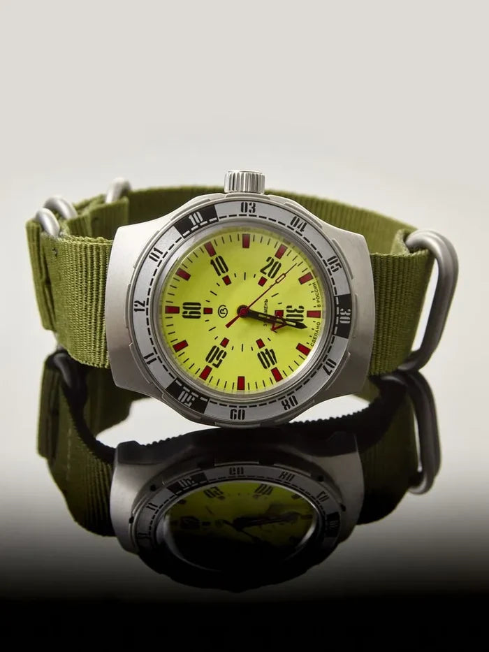 Vostok Amphibia 16032V Watch Pripyat Chernobyl | Scubadudestore