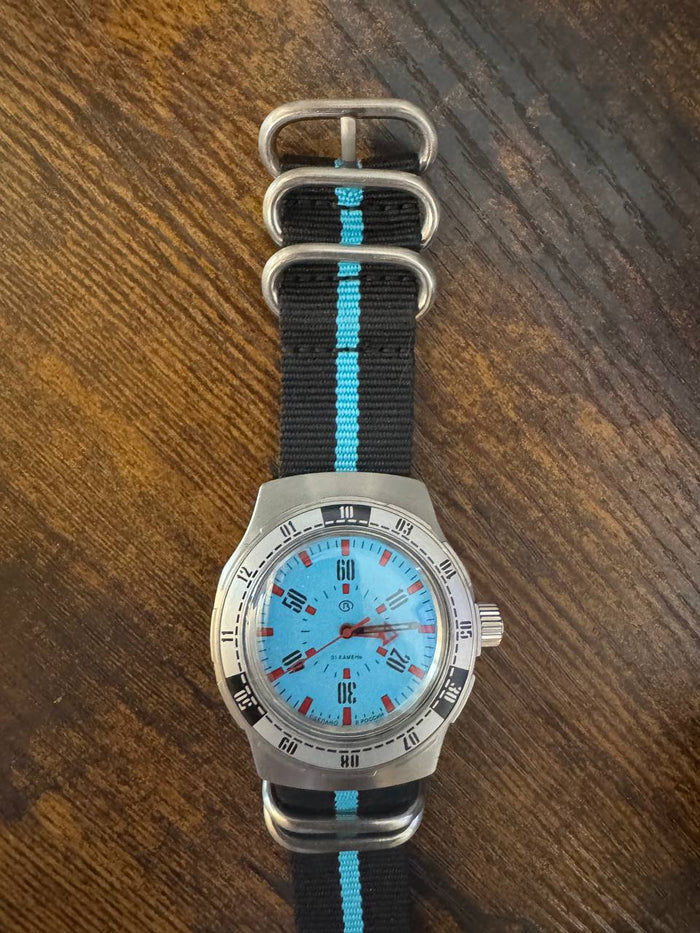 Vostok Amphibia 16033V Watch Pripyat Chernobyl USED
