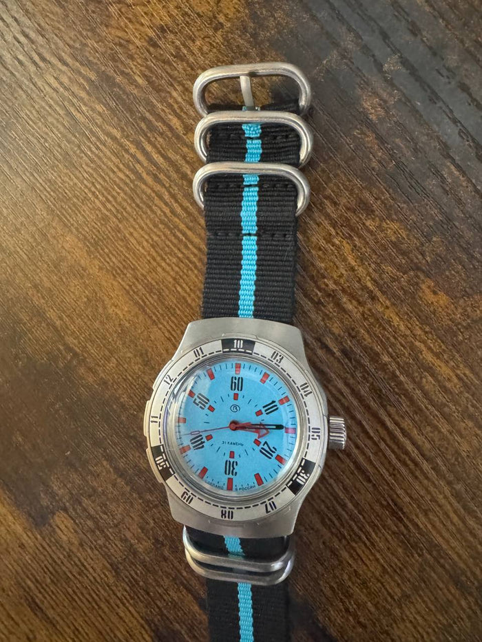 Vostok Amphibia 16033V Watch Pripyat Chernobyl USED
