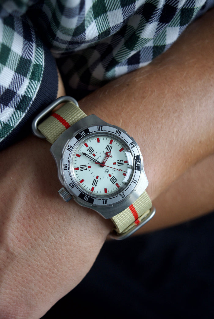 Vostok Amphibia 16073V Watch Pripyat Chernobyl | Scubadudestore