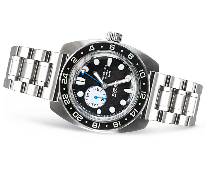 Vostok Amphibia 17037B GMT Batman Watch | Scubadudestore