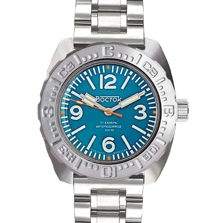 Vostok Amphibia 17053G [Exclusive] Mechanical Watch | Scubadudestore