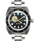 Vostok Amphibia 17098B GMT Watch Batman | Scubadudestore