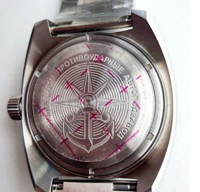 Vostok Amphibia 17098B GMT Watch Batman | Scubadudestore