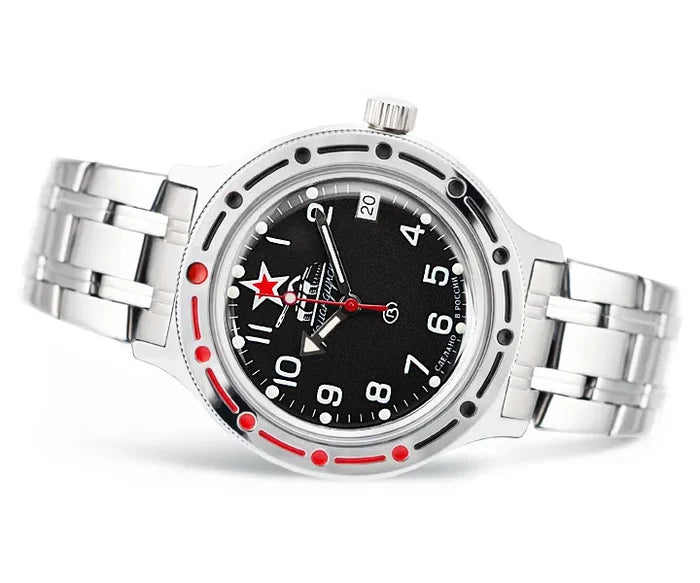Vostok Amphibia 420306 Tank Military Watch | Scubadudestore