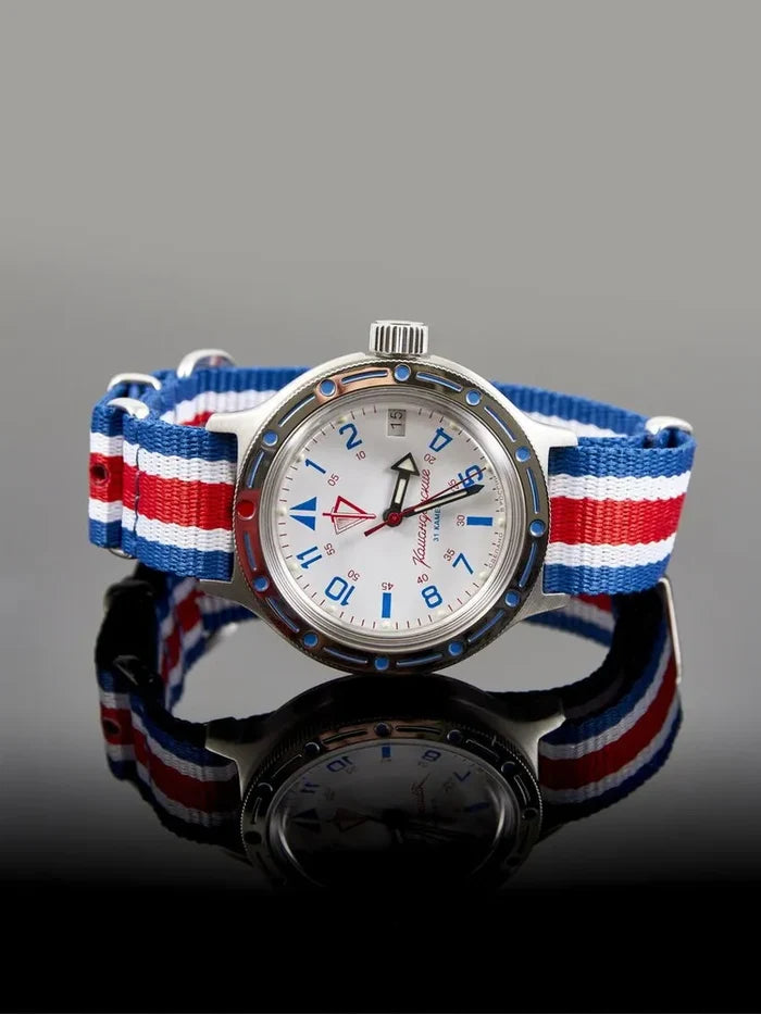 Vostok Amphibia 72048B Watch Russian National Guard Automatic | Scubadudestore