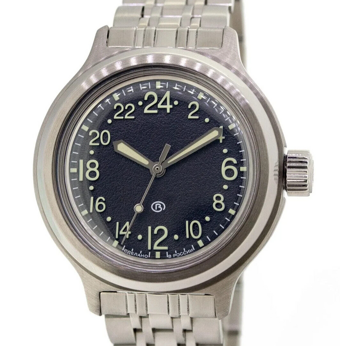 Vostok Amphibia 720889 24-Hour Tank Automatic Watch | Scubadudestore