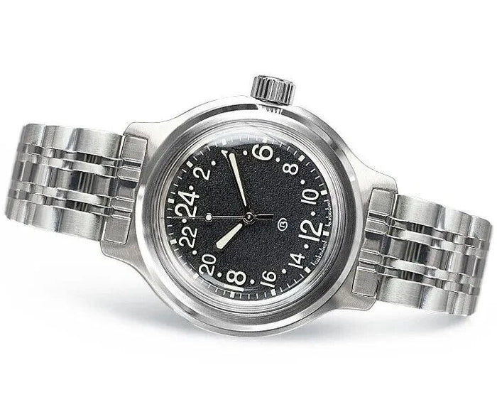 Vostok Amphibia 720889 24-Hour Tank Automatic Watch | Scubadudestore