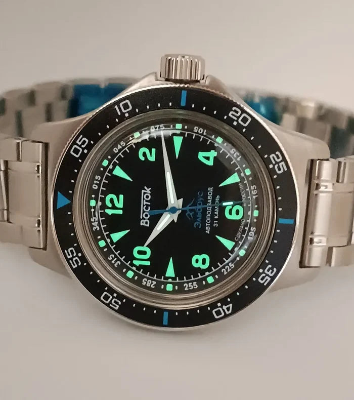 Vostok Amphibia 74042V Elbrus Watch | Scubadudestore
