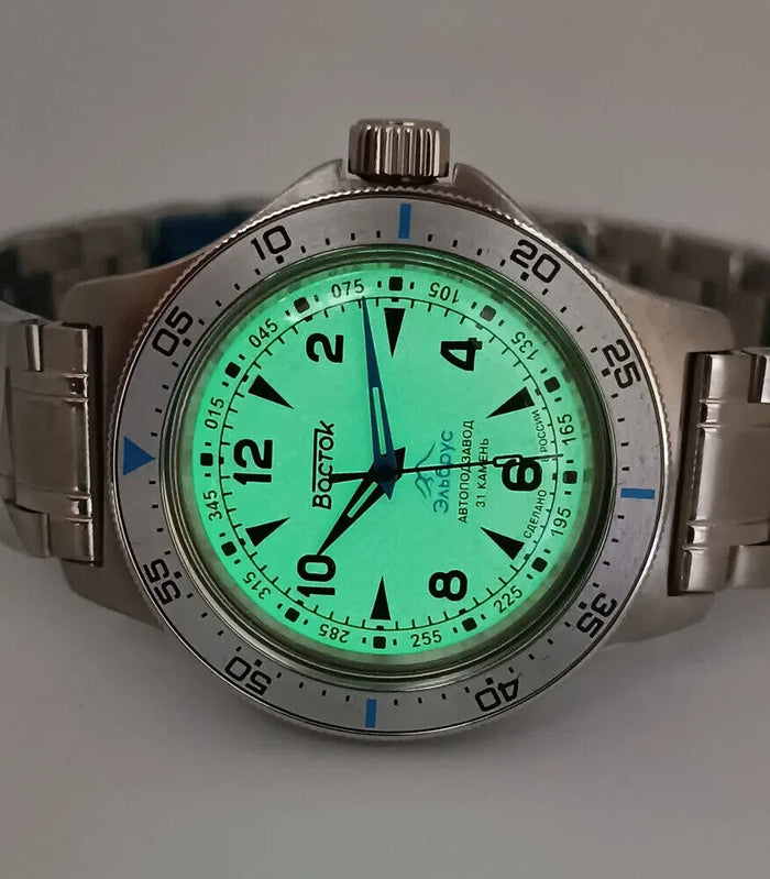 Vostok Amphibia 74043V Elbrus Watch | Scubadudestore