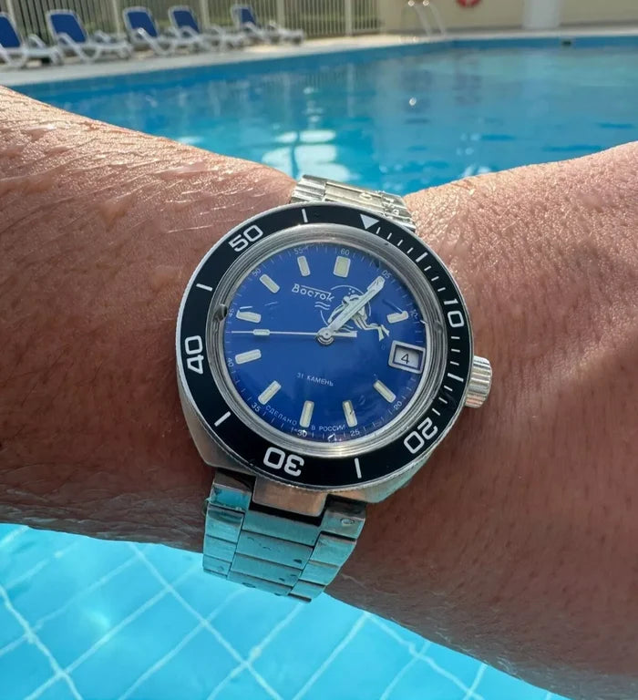 Vostok Amphibia 78010A Scuba Dude Watch | ScubaDudeStore