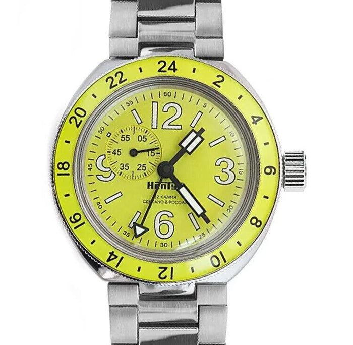 Vostok Amphibia 96074A Neptune GMT Watch | Scubadudestore