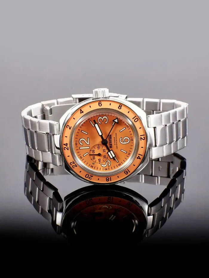 Vostok Amphibia 96075A NEPTUNE GMT Watch | Scubadudestore