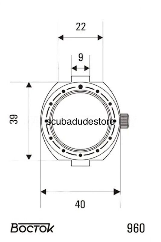 Vostok Amphibia Neptune | Vostok Amphibia 960760 | ScubaDudeStore