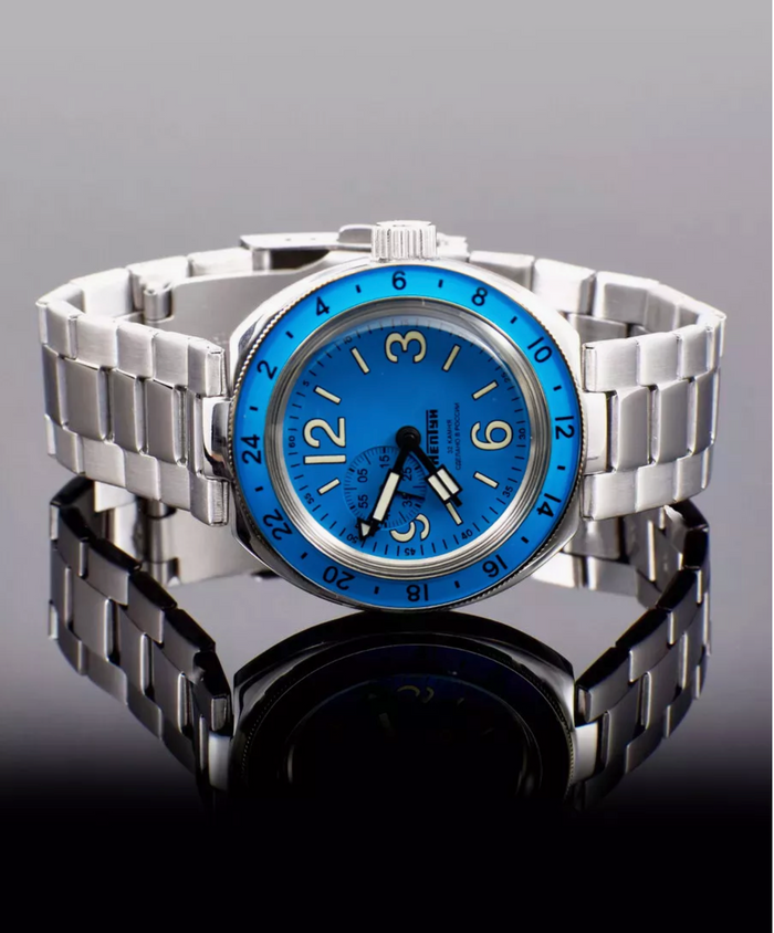 Vostok Amphibia 96076A Neptune GMT Watch | Scubadudestore