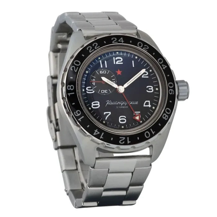 Vostok Komandirskie 02018A GMT Watch | Scubadudestore