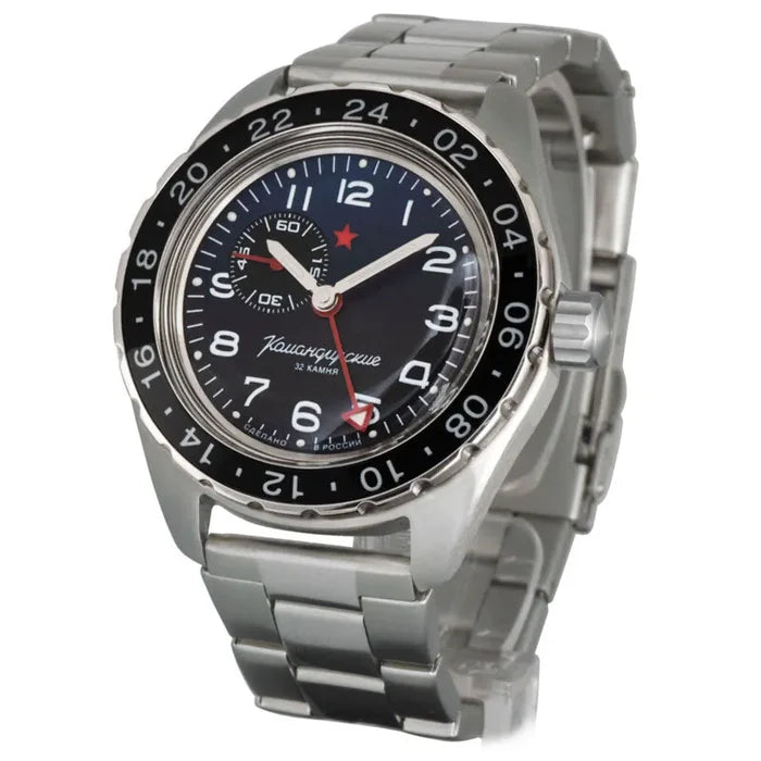 Vostok Komandirskie 02018A GMT Watch | Scubadudestore