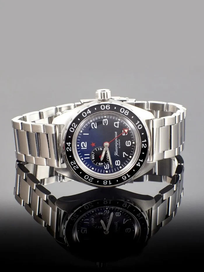 Vostok Komandirskie 02018A GMT Watch | Scubadudestore