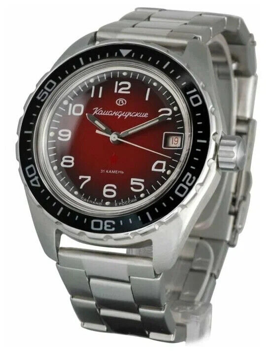 Vostok Komandirskie 02035A Mechanical Diver Watch | Scubadudestore
