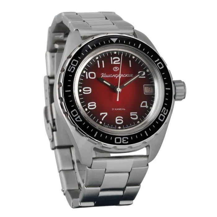 Vostok Komandirskie 02035A Mechanical Diver Watch | Scubadudestore