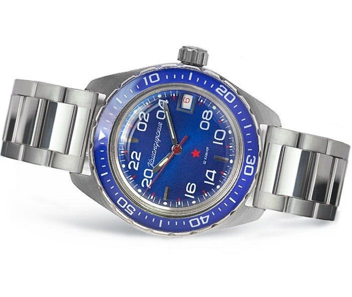 Vostok Komandirskie 02038A 24-Hour Watch | Scubadudestore