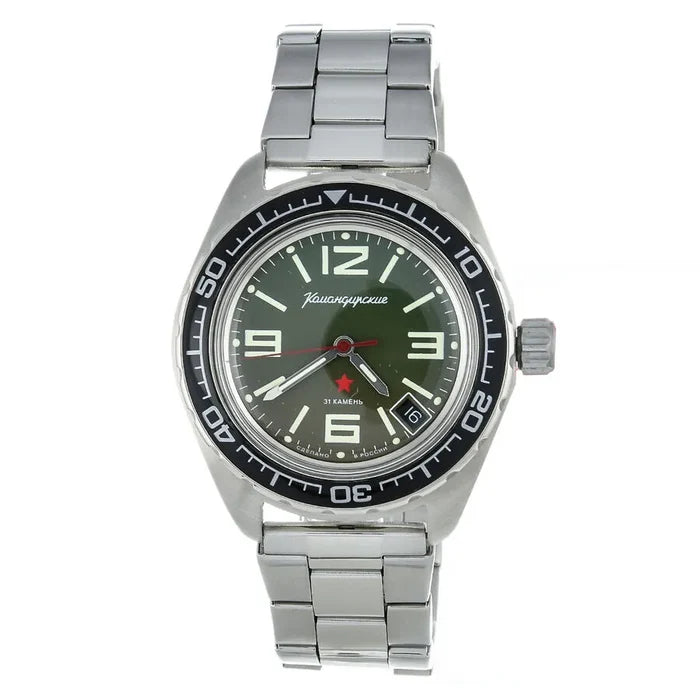 Vostok Komandirskie 020715 Automatic Mechanical Watch | Scubadudestore