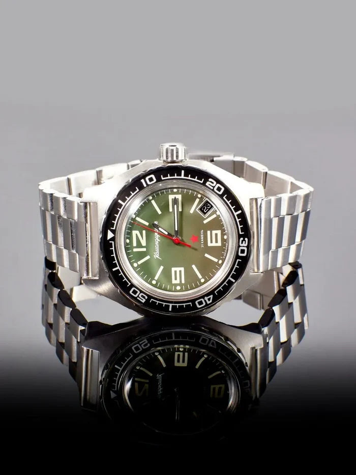 Vostok Komandirskie 020715 Automatic Mechanical Watch | Scubadudestore