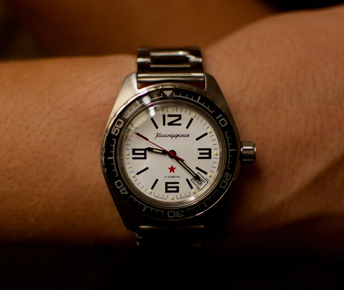 Vostok Komandirskie 020716 Mechanical Diver Watch | Scubadudestore