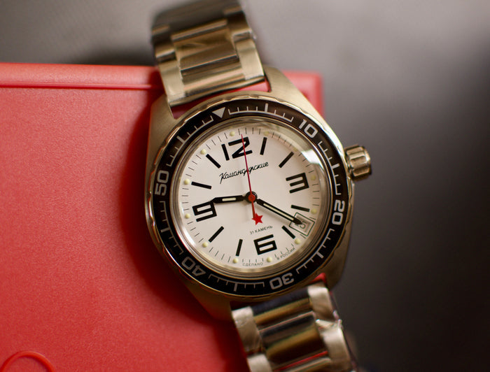 Vostok Komandirskie 020716 Mechanical Diver Watch | Scubadudestore