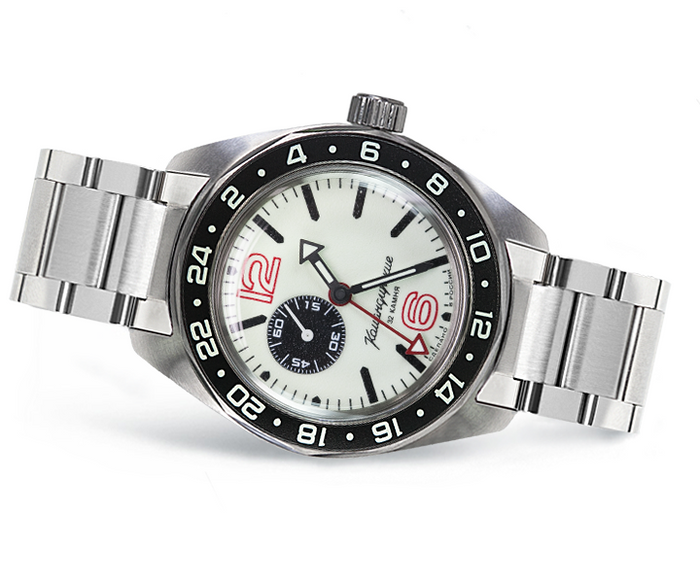 Vostok Komandirskie 03002B GMT Watch | ScubaDudeStore