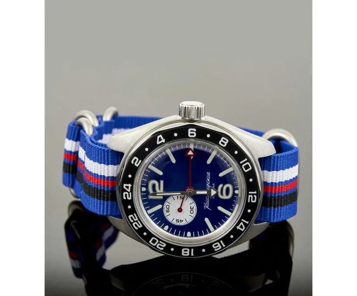 Vostok Komandirskie 03096A GMT Watch | Scubadudestore